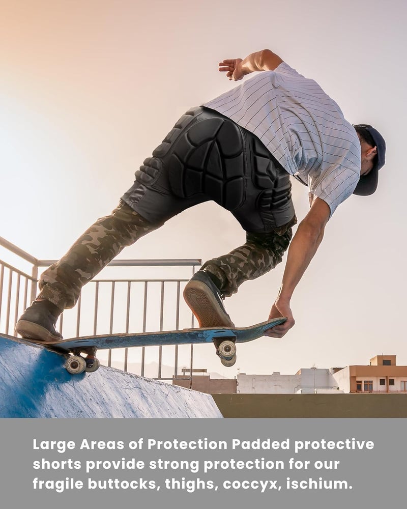 OutdoorMaster Snowboard Butt Pad - 3D Protection Impact Shorts With Thick EVA Pads for Snowboarding, Skating and Skiing - Tailbone Protection - 3 Sizes - Image 4